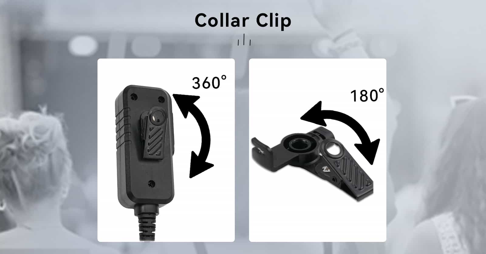 Rotatable Design-Collar Clip