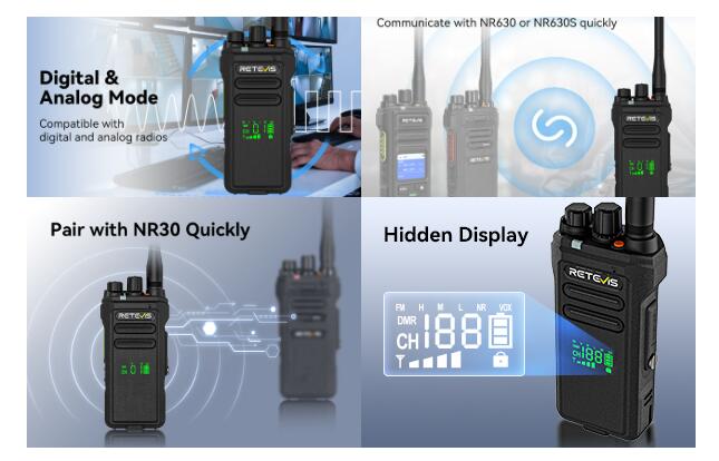 NR30D business walkie talkie with noise reduction