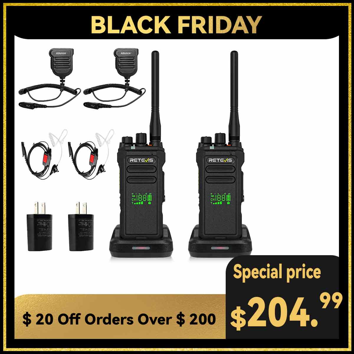 RETEVIS NR30D BLACK FRIDAY SALE