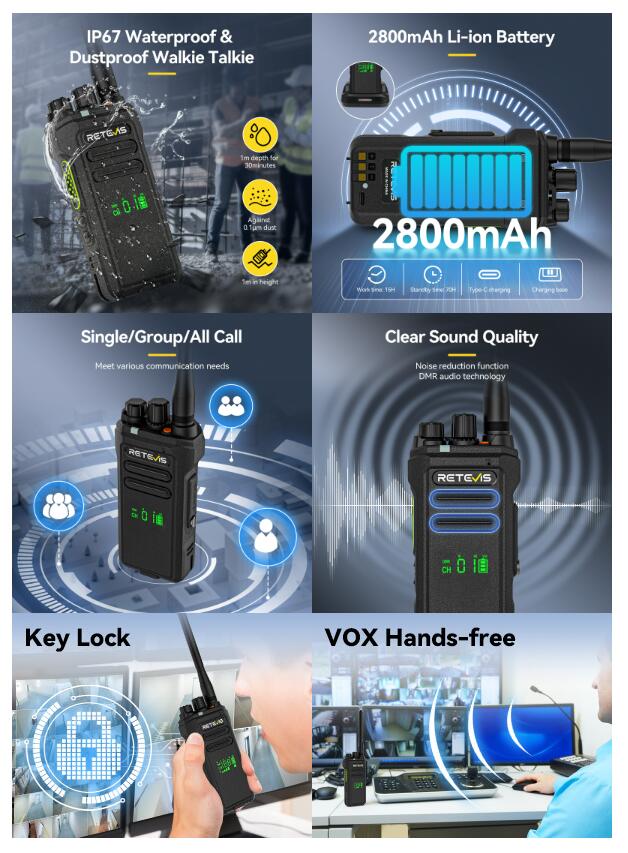 NR30D high power noise cancelling radio for long distance use
