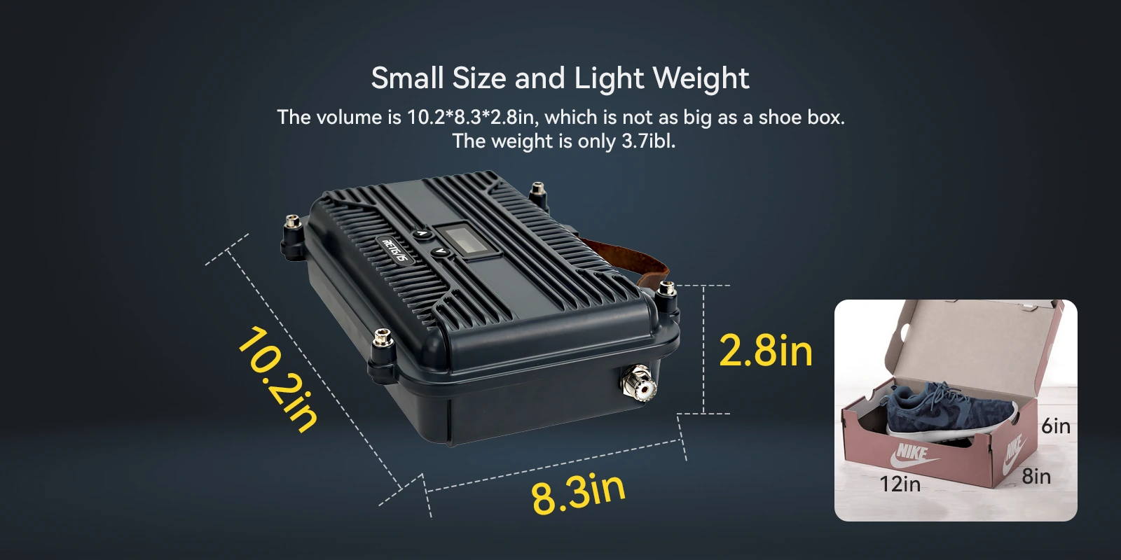Retevis RT97S compact GMRS repeater small size and light weight for portable use