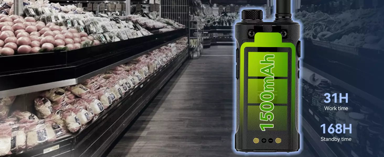 Retevis RB666P Long Lasting Battery Life