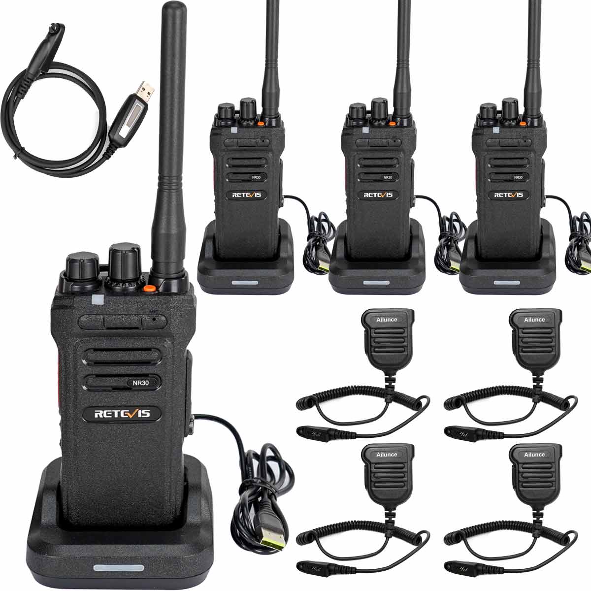 Retevis-NR30-noise-cancelling-gmrs-radio-belt-clip-programming-cable Retevis-NR30-noise-cancelling-gmrs-radio-belt-clip-programming-cable