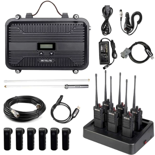 Retevis RT97S GMRS Repeater with 6PCS RT29D Bundle