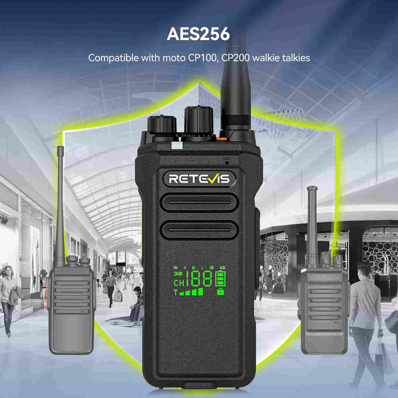 retevis nr30d encryption two way radio