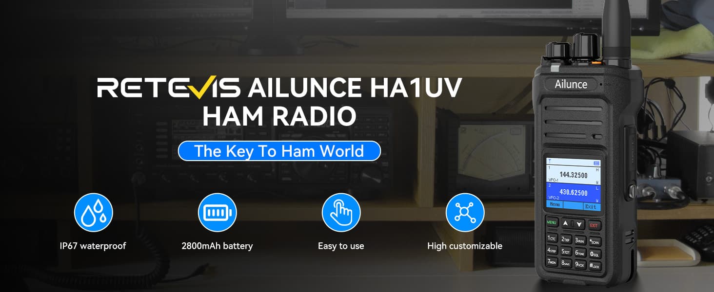 Ailunce HA1UV dual band ham radio