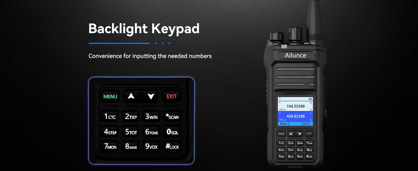 HA1UV backlight keypad