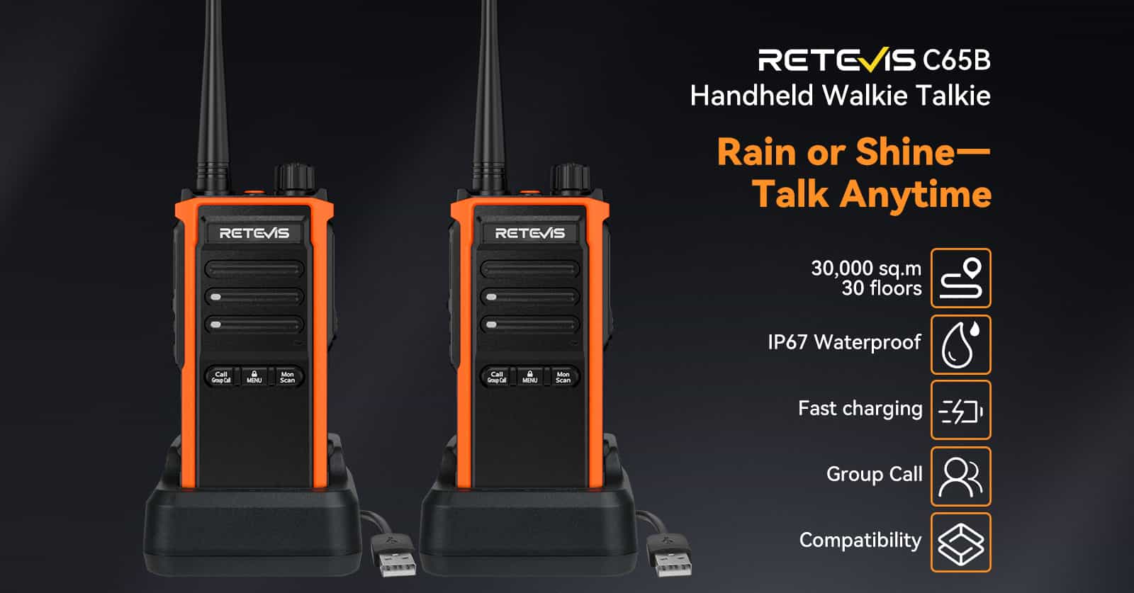 Retevis-C65B-Handheld-Walkie-Talkie Retevis-C65B-Handheld-Walkie-Talkie