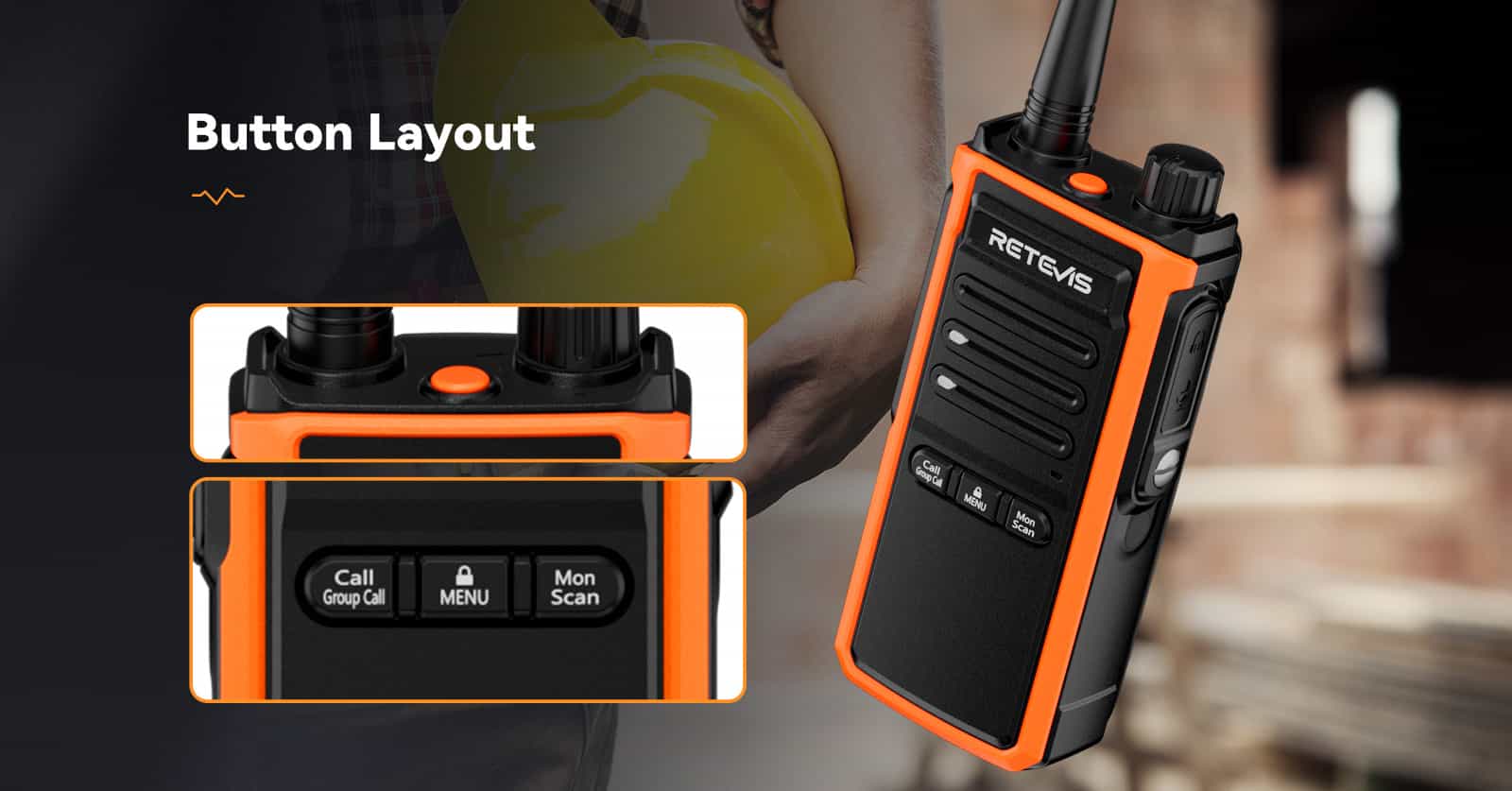 Retevis-C65B-Handy-Talkie-with-Button-Layout Retevis-C65B-Handy-Talkie-with-Button-Layout