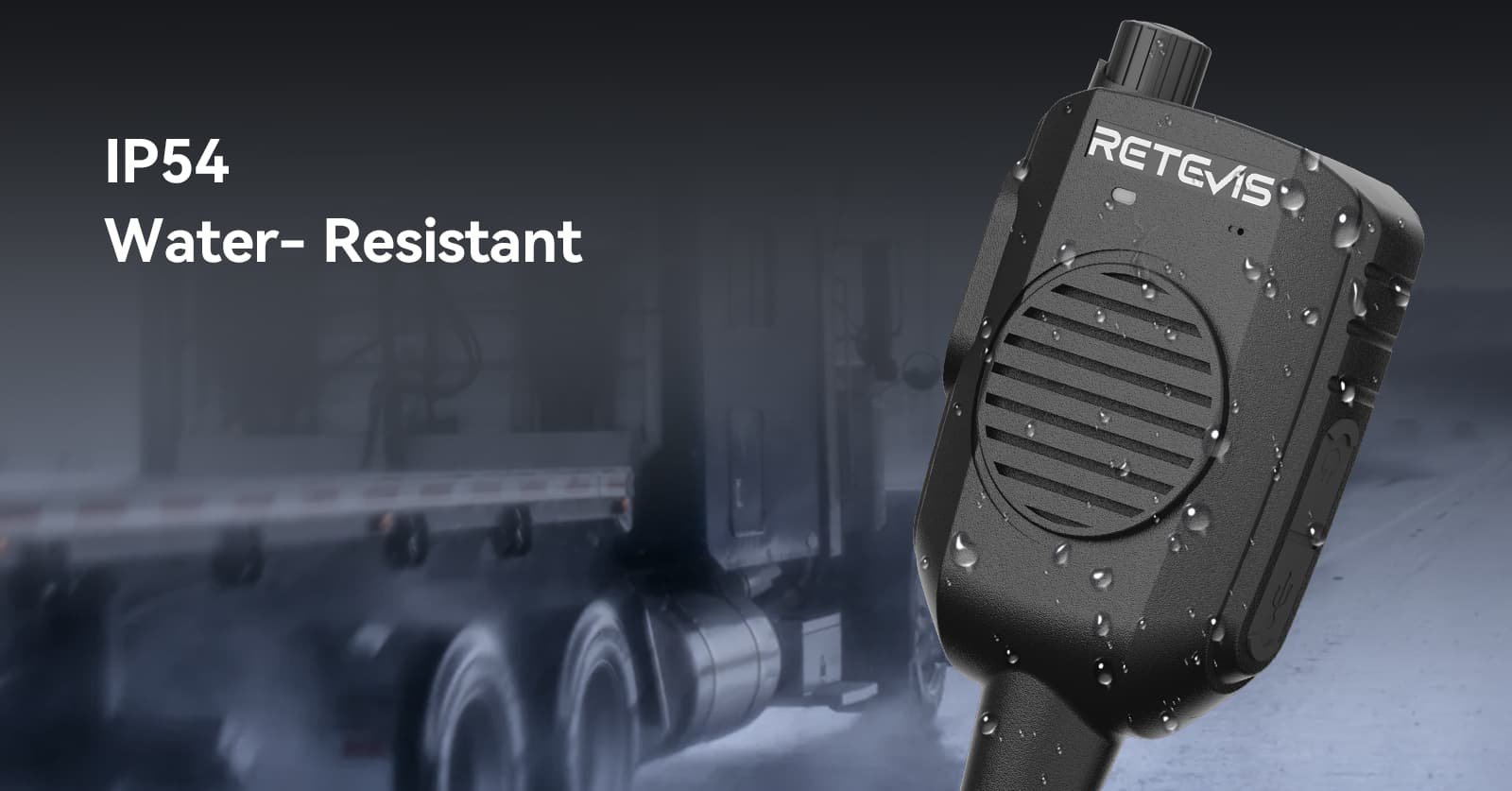 C9272B ip54 Waterproof speaker mic