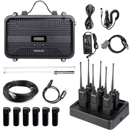 Retevis RT97P DMR Repeater with 6PCS RT29D Bluetooth DMR Radio Bundle Retevis RT97P DMR Repeater with 6PCS RT29D Bluetooth DMR Radio Bundle