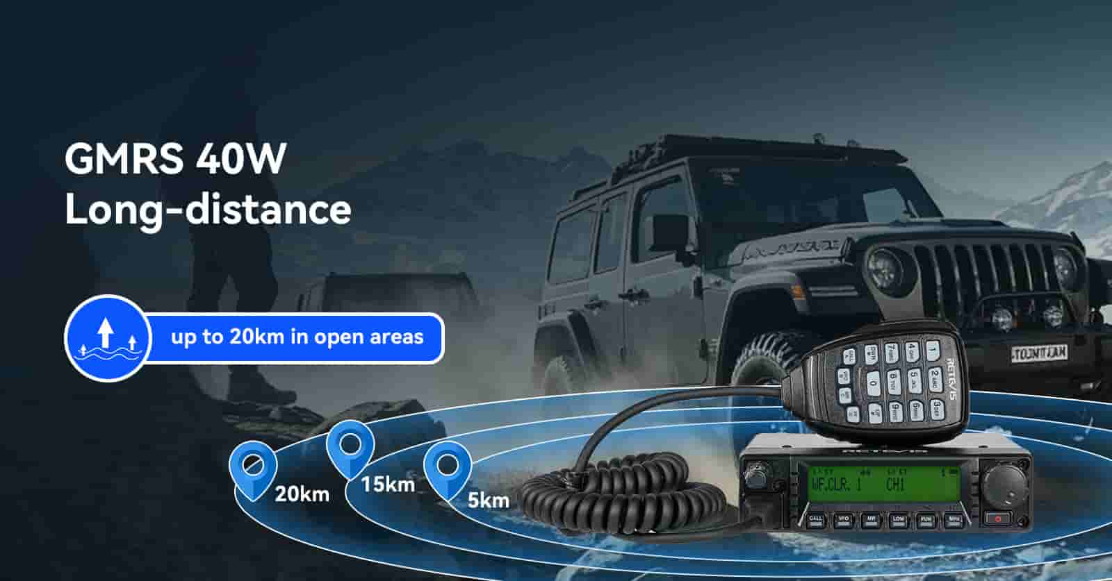 HIGH POWER long-range radio RA87