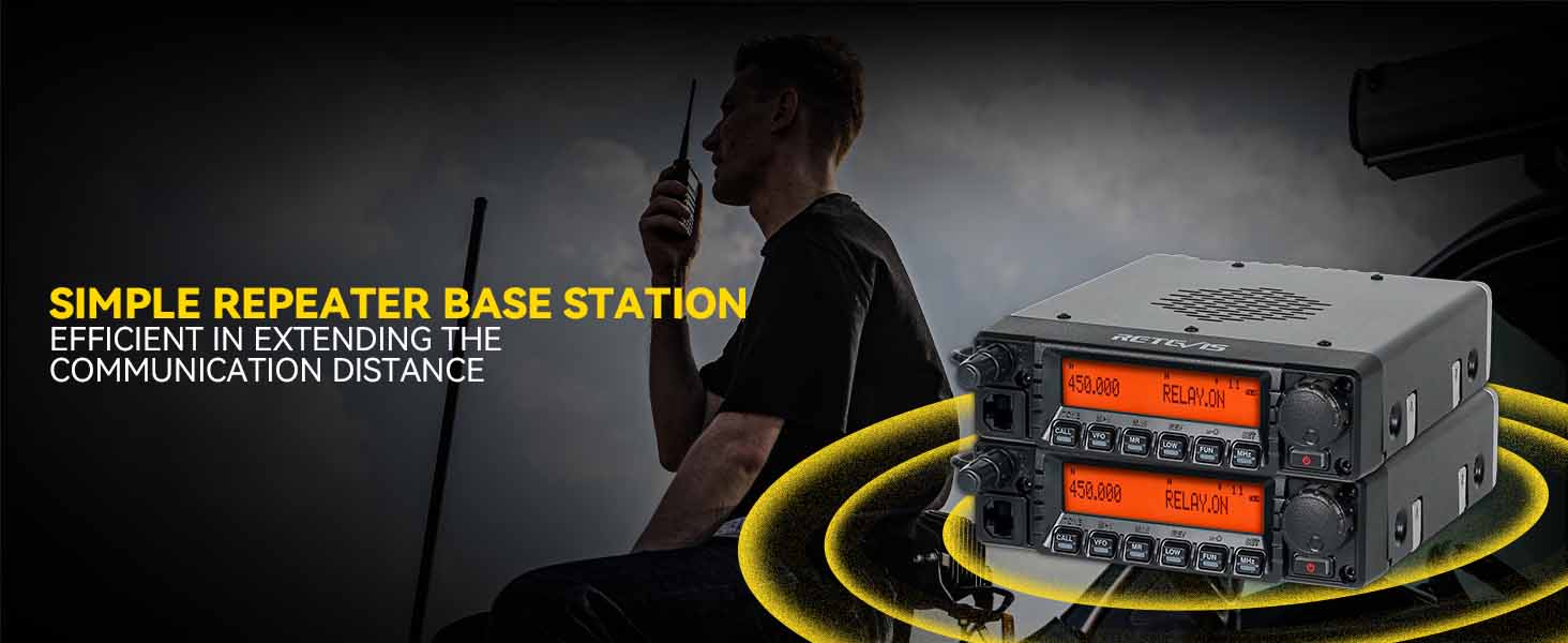 two retevis ra87 can build a simple repeater