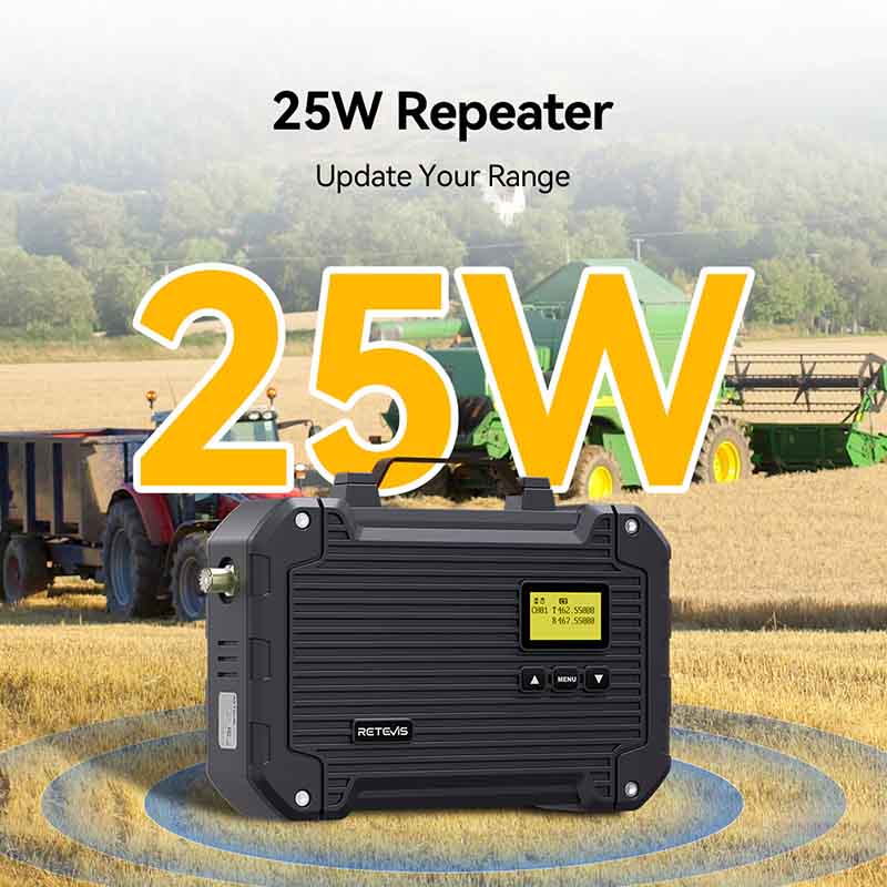 retevis waterproof gmrs repeater high power repeater rt97l