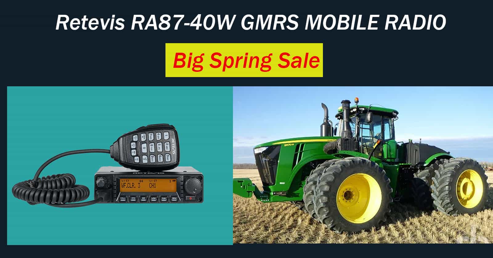 RETEVIS RA87 GMRS MOBILE RADIO