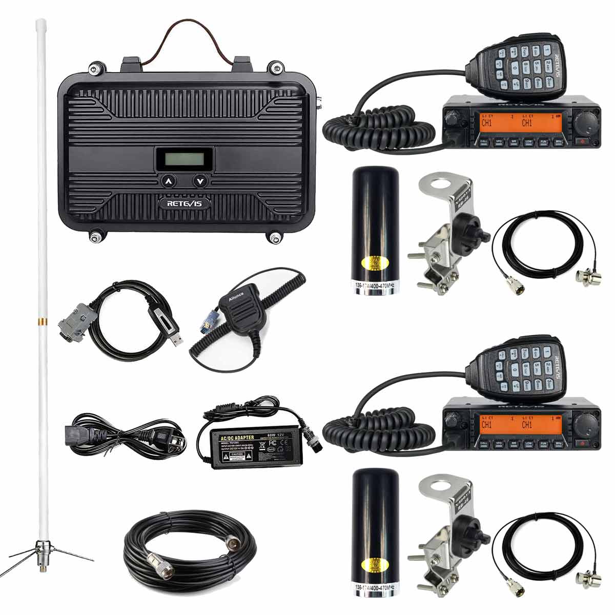 RT97S Repeater kit with RA87 mobile radio bundle