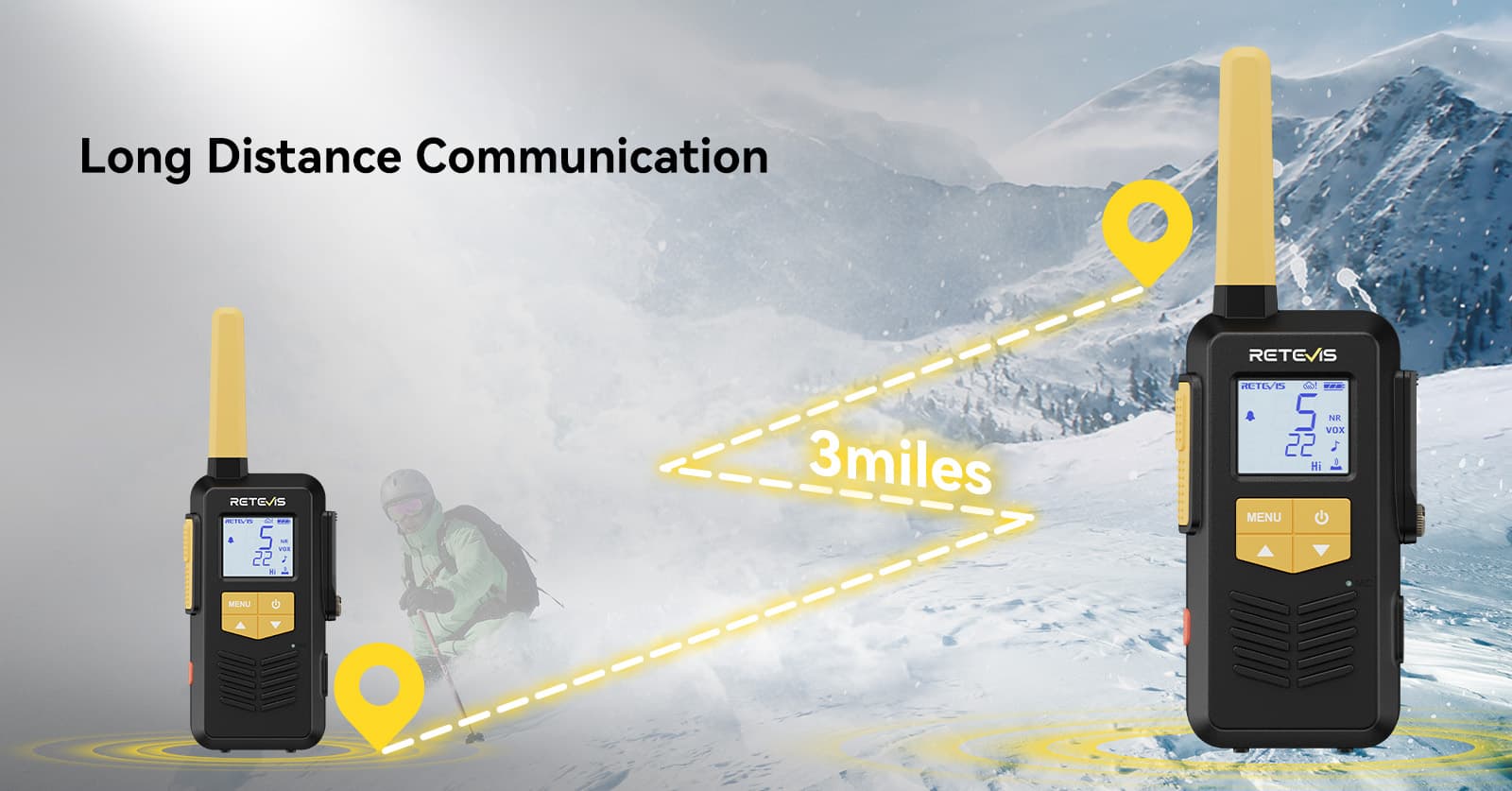 Retevis EZTalk2S Long Range Skiing Two Way Radio Retevis EZTalk2S Long Range Skiing Two Way Radio