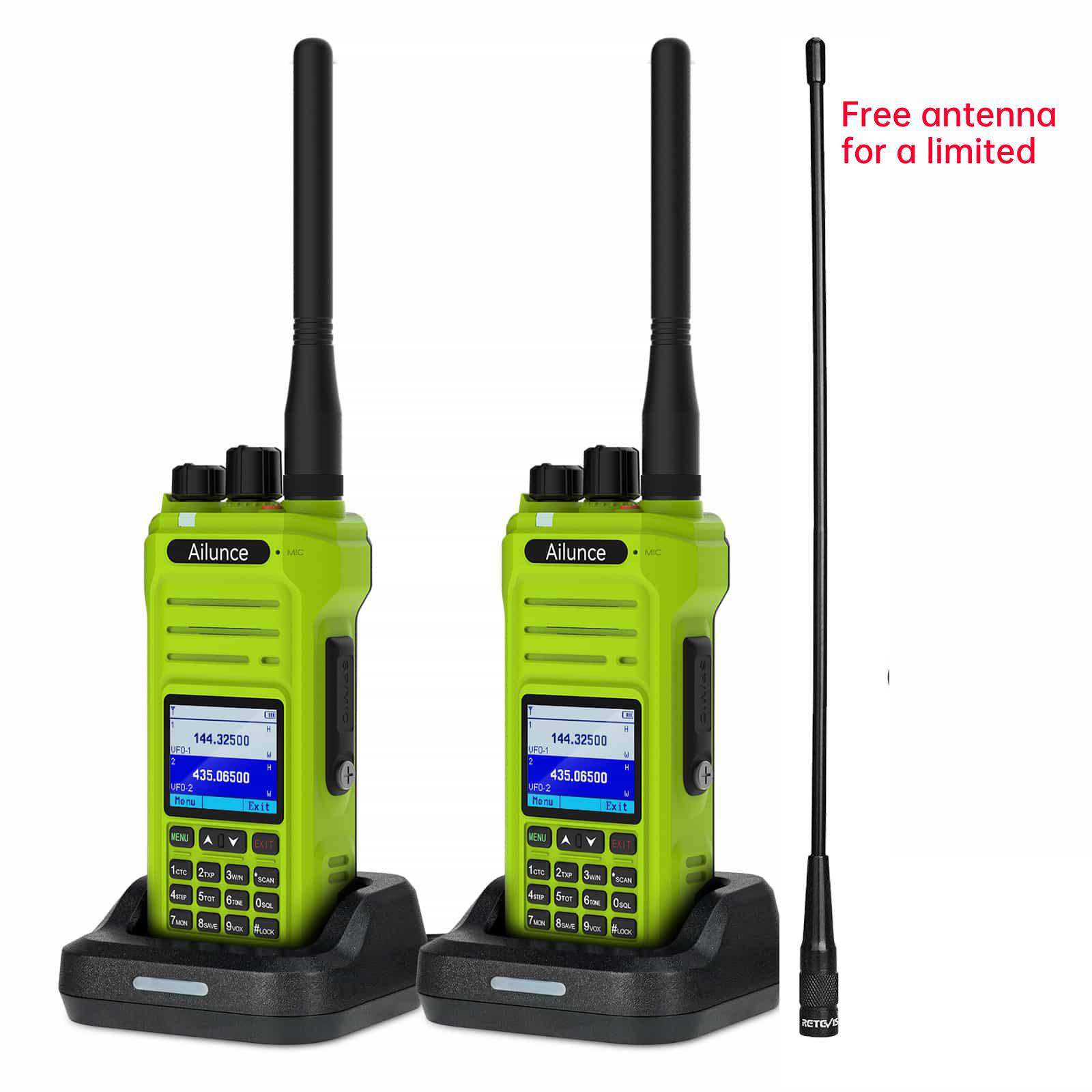 &nbsp; &nbsp; &nbsp; Ailunce HA1G GMRS Radio-Green-spring sale