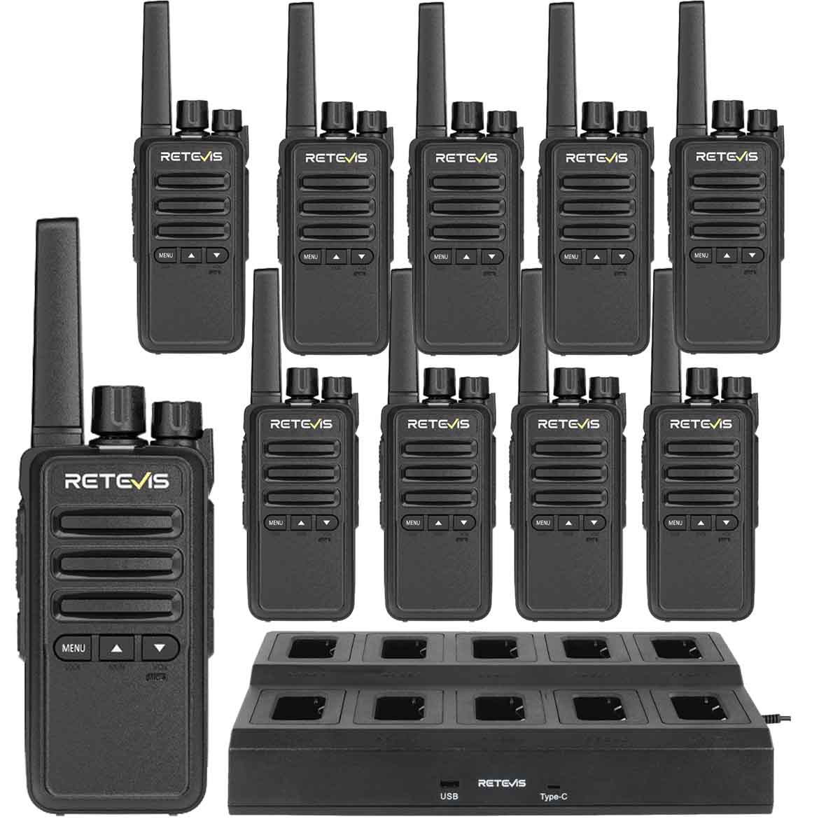 RT68B-rugged-radio-10-pack-with-10-way-charger