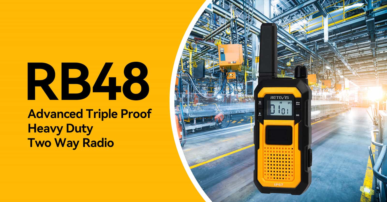 Retevis RB48 Heavy Duty Walkie Talkie