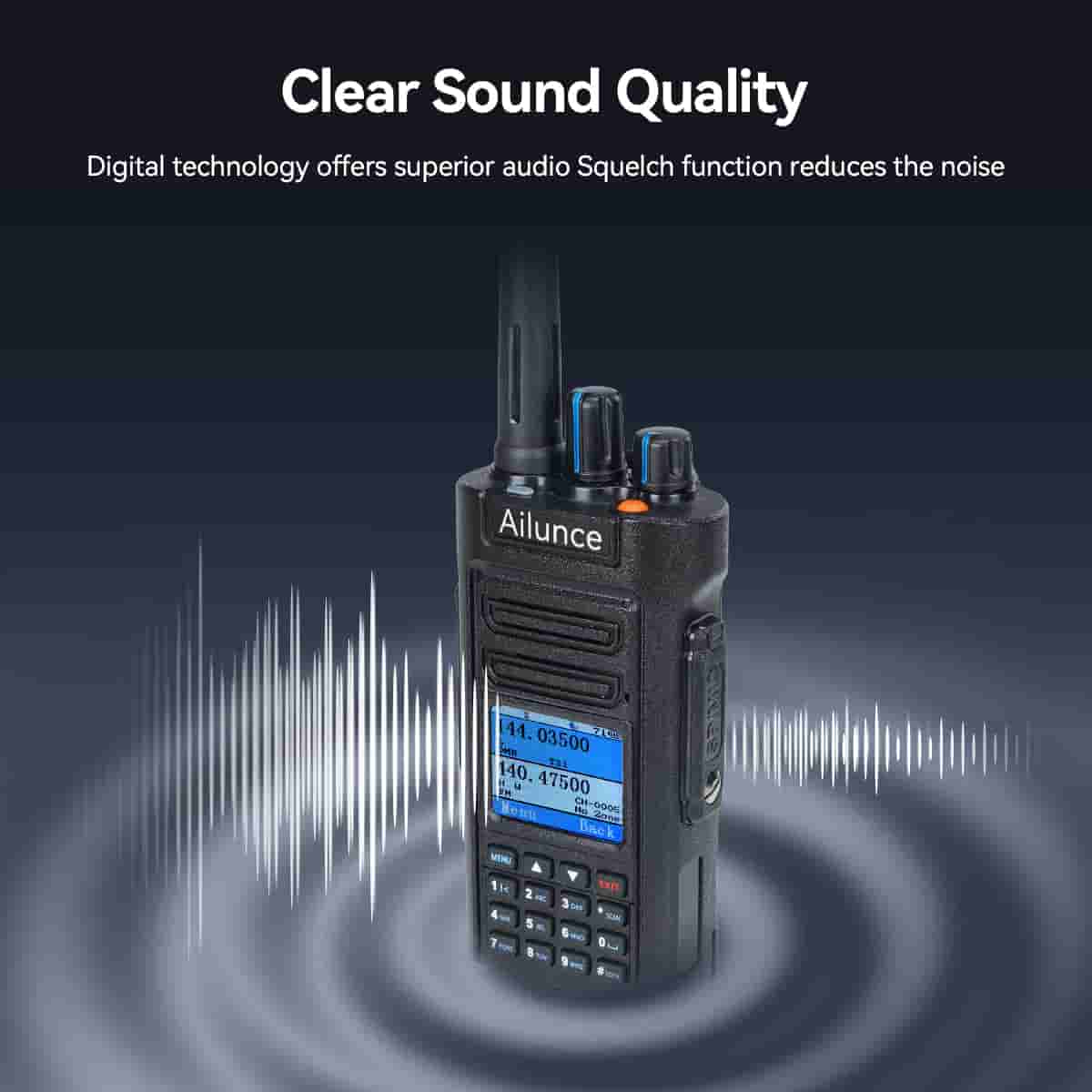 Clear sound quality