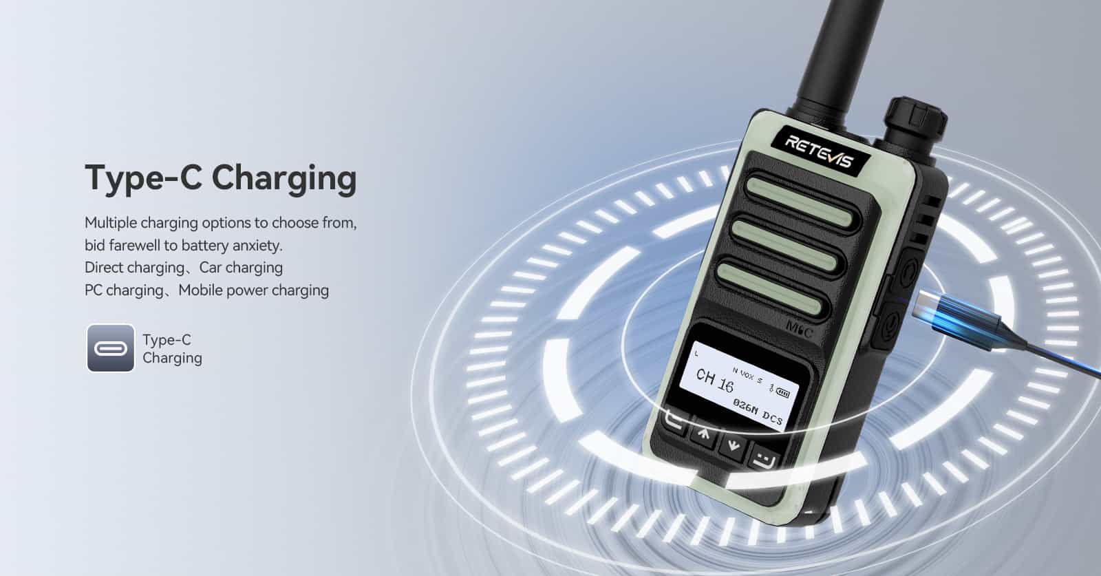 RB666S-Type-C Charging-walkie-talkie