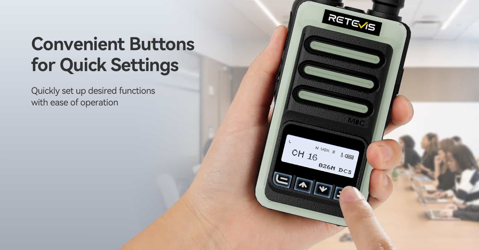 Convenient 4-button Operation Convenient 4-button Operation