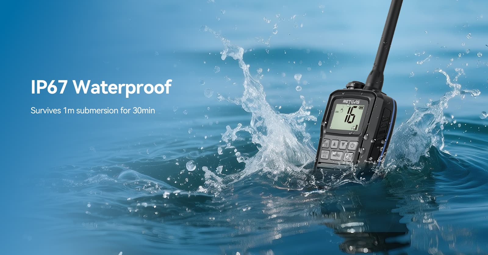 IP67 WATERPROOF MARINE RADIO