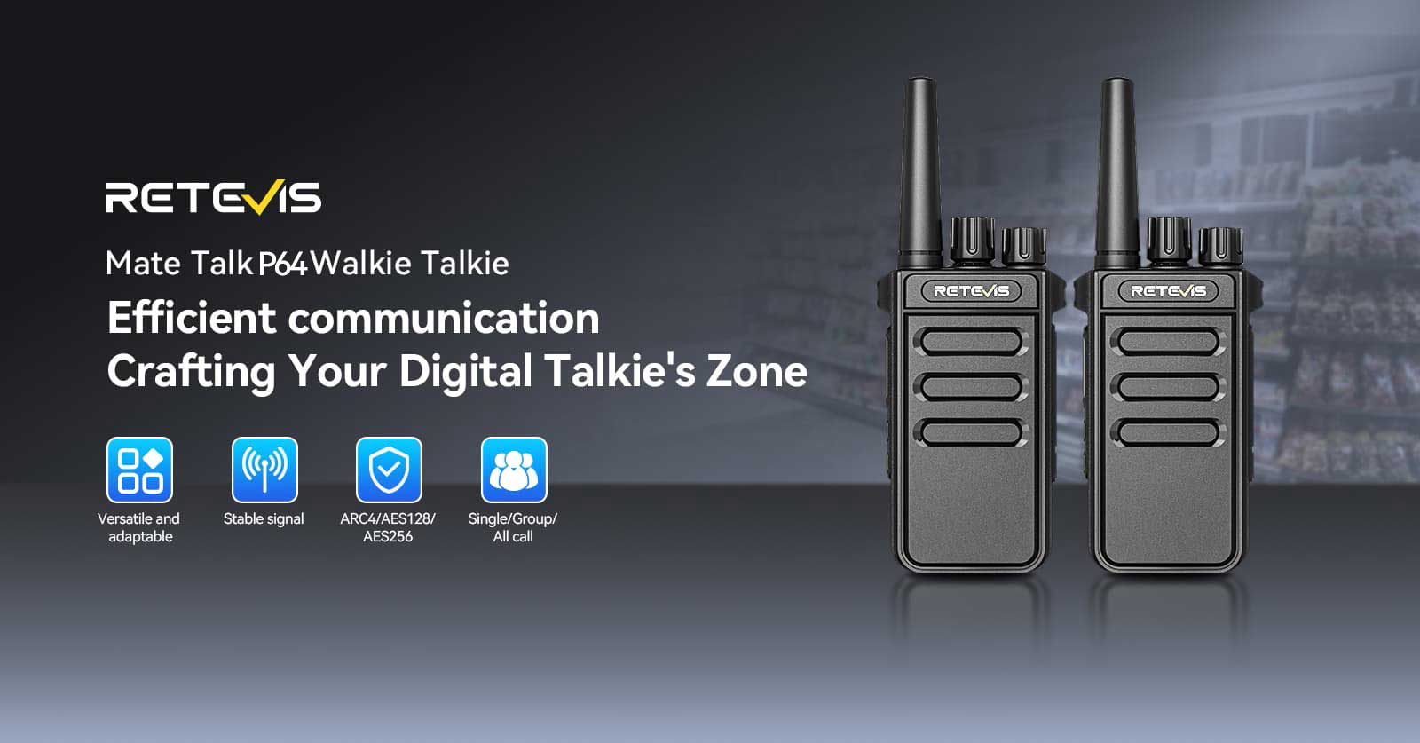 Retevis MateTalk P64 DMR provides efficient communication