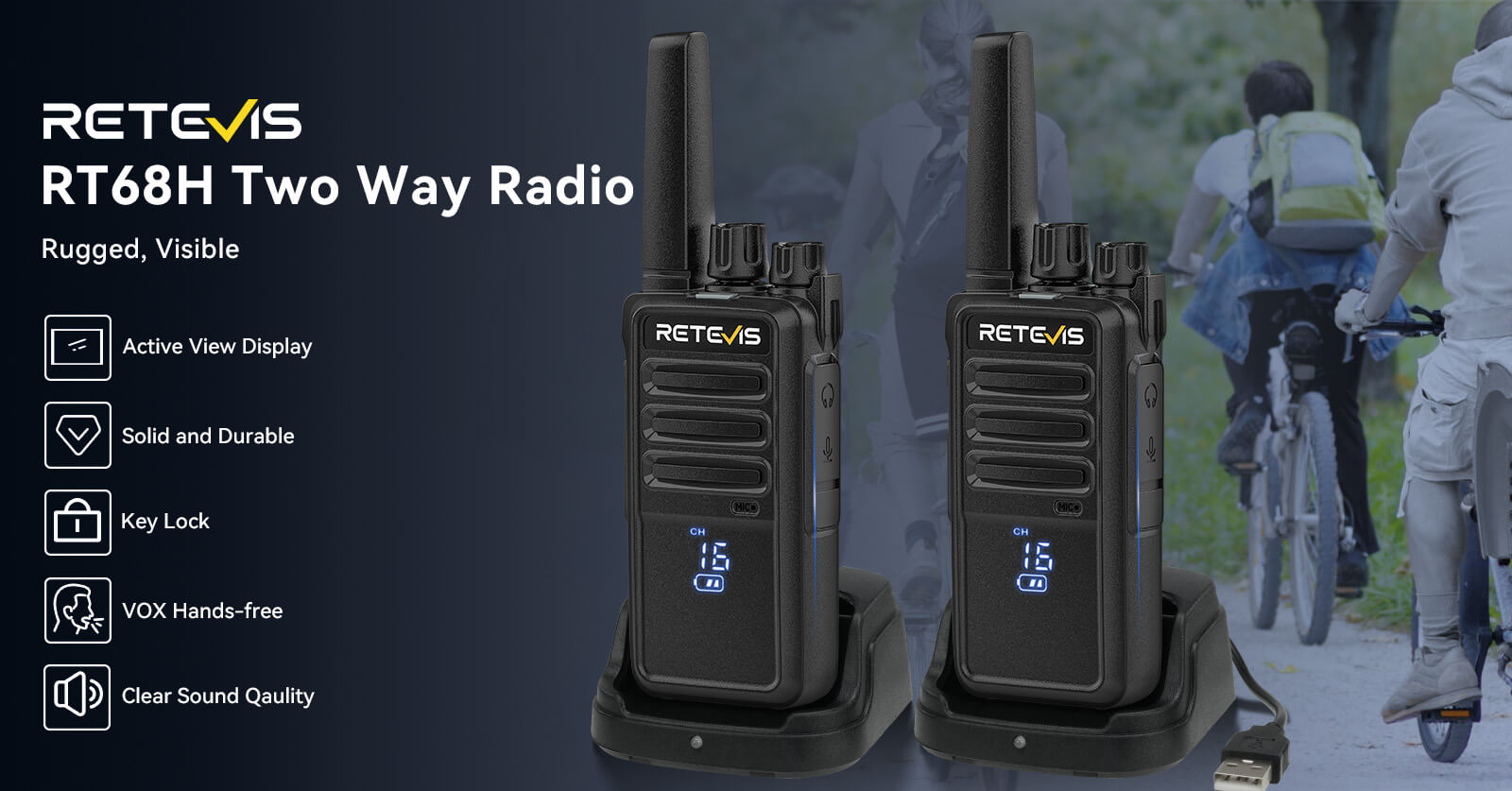 Retevis RA55 RA655 Walkie Talkie for Skiing Retevis Rt68h Walkie Talkie for Skiing