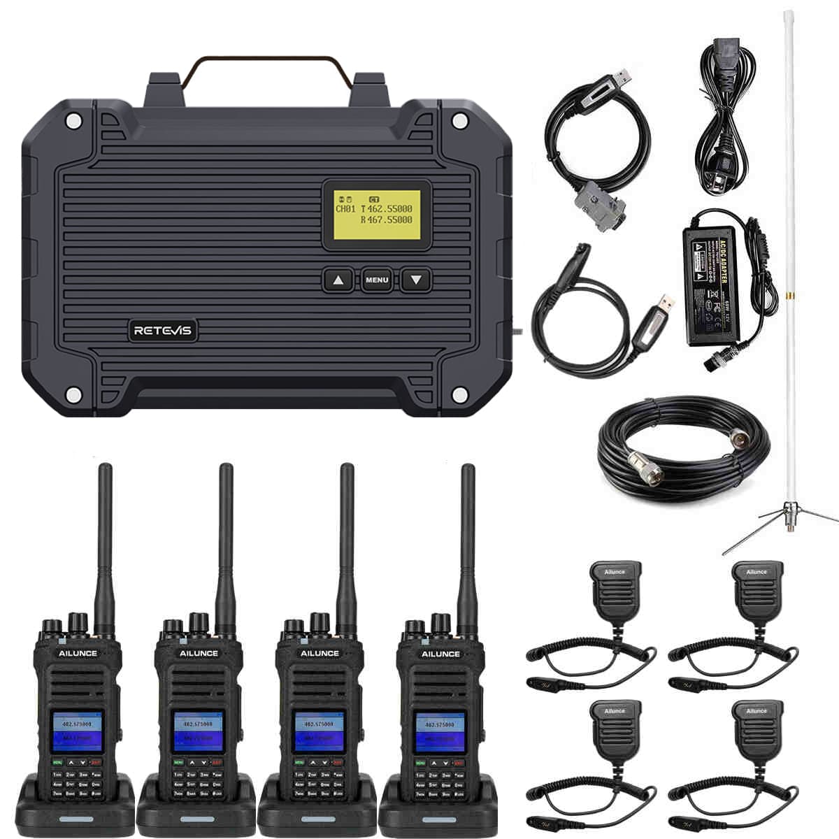 RT97L GMRS Repeater with HA1G GMRS Two Way Radio