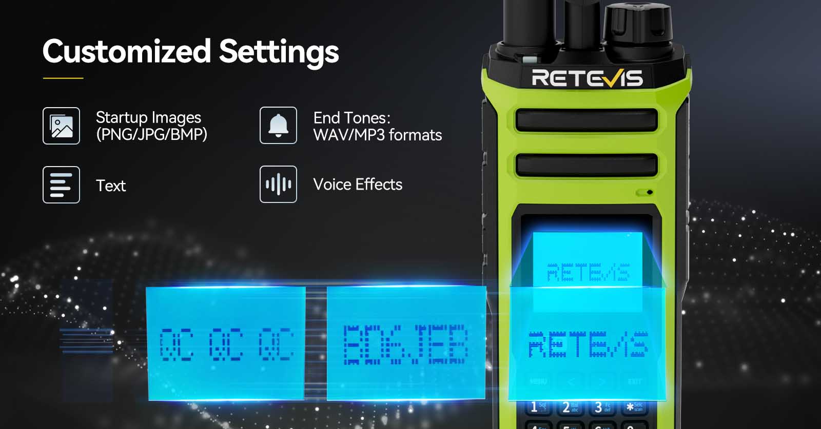 retevis-a3-wide-band-ham-radio-5.jpg A3 Ham Radio Customized Settings