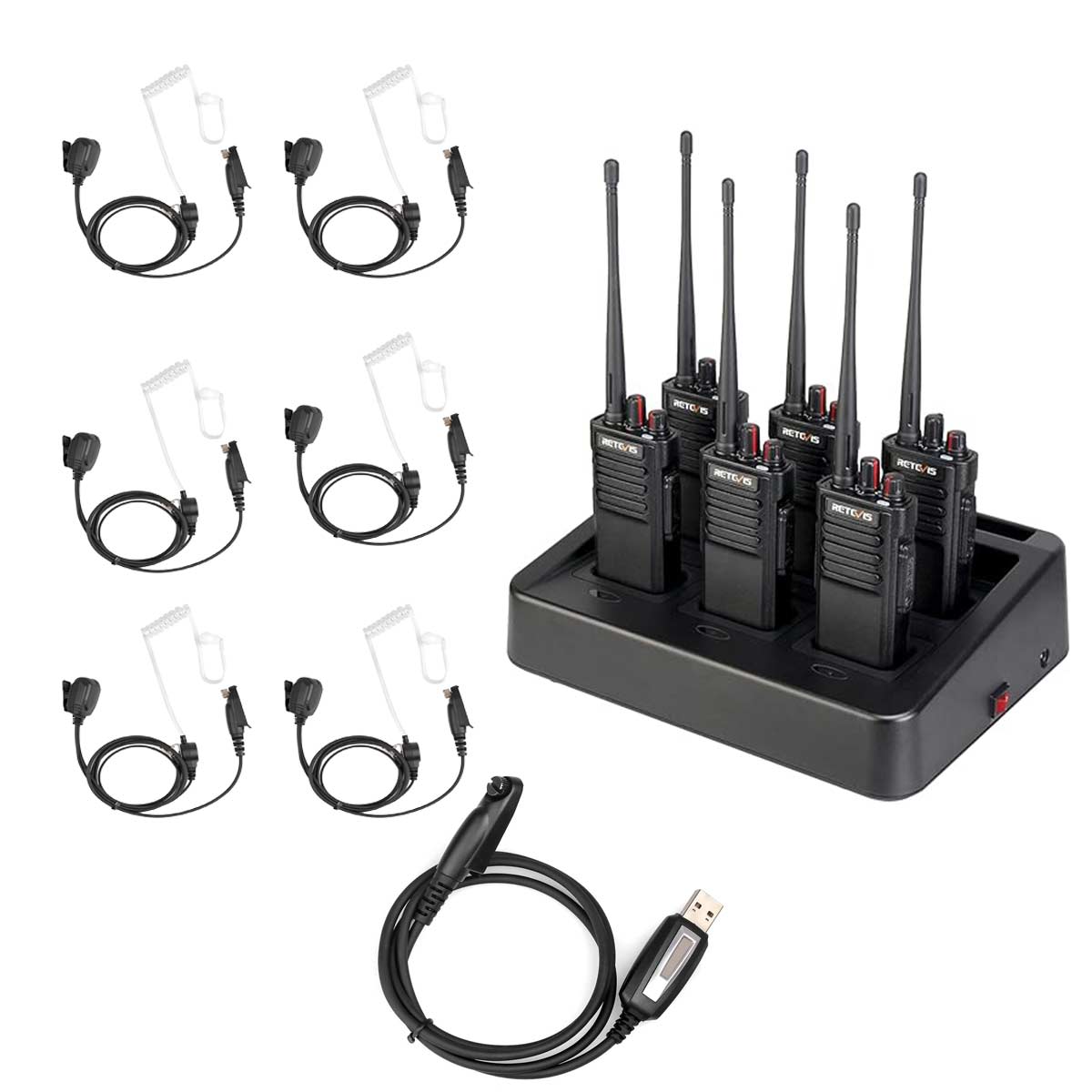Retevis RT29 Long Range Two Way Raido with Six-way Charger