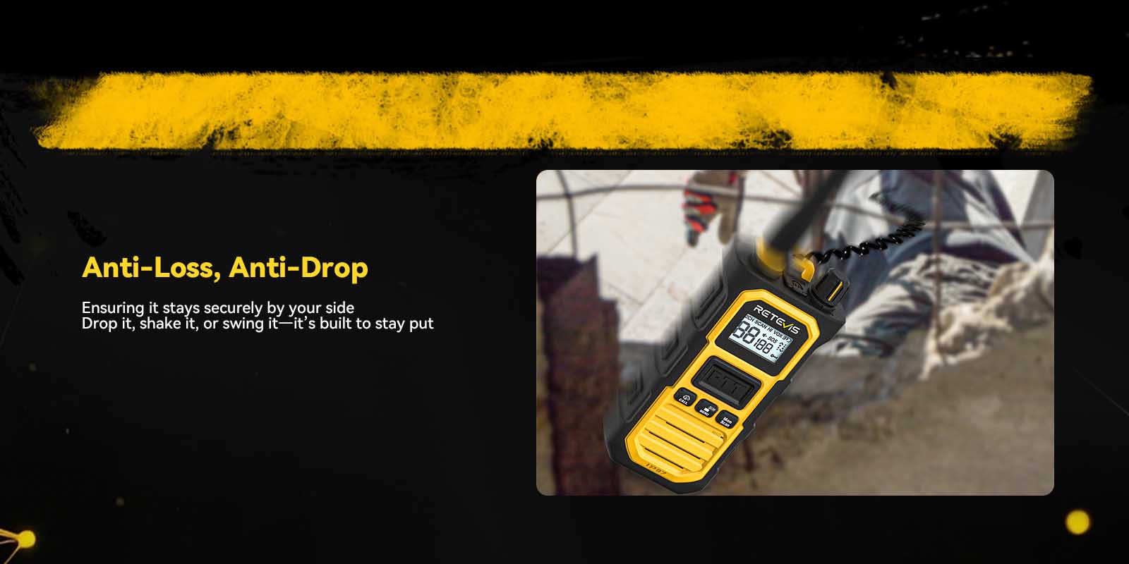 Retevis RB48Pro anti-drop rugged two way radio